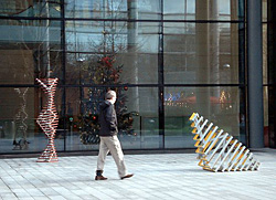 TOWER LINE (left) & COCOON LINE (right)  Exhibited at Spitalfields Market, London 2010