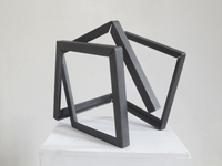CUT LINE SPACE  2014 27cm high x 30cm wide x 23cm deep Painted steel Private Collection